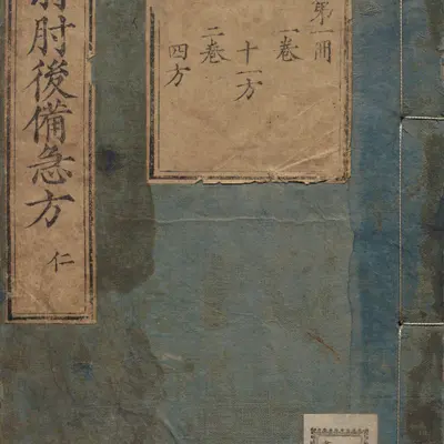 《葛仙翁肘后备急方》